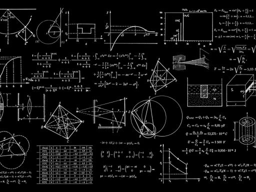 a blackboard with a bunch of diagrams on it